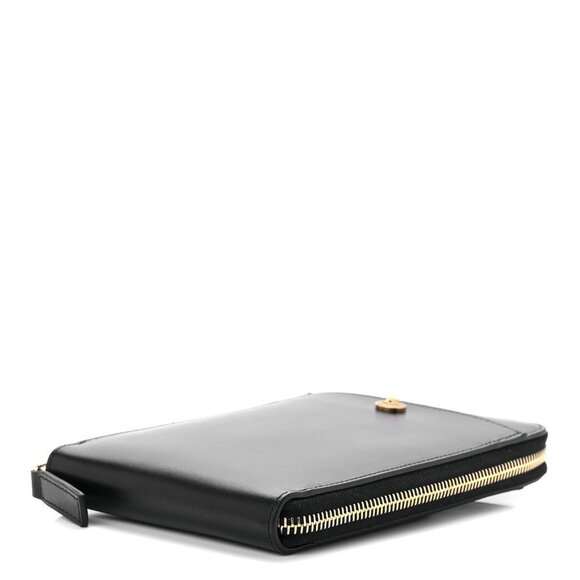 🎁 Versace Calfskin La Medusa Zip Around Lanyard Pouch - Picture 7 of 13